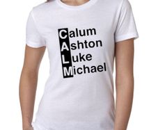 5 Seconds of summer names logo mens and womens T-Shirt Size XS-XXL