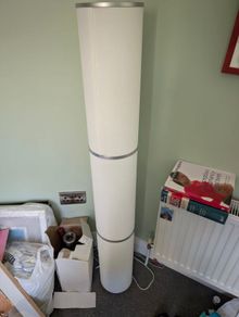 two IKEA floor lamps