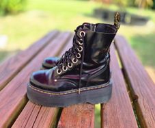 Dr Martens Jadon Platform Boots with Bouncing Soles, Size UK5, EU38, AV