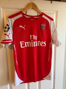 Arsenal Santi Cazorla 2014-2015 Home Jersey Medium