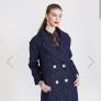 Savida speckled navy coat with white fleck size 12 Image 4