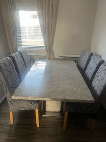 grey marble table