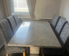 grey marble table