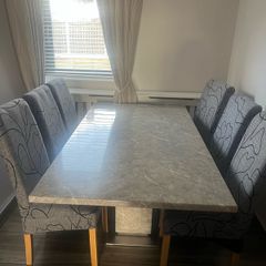 grey marble table