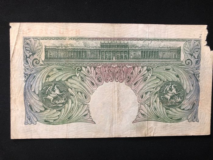 One pound banknote from England