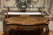 antique walnut and rosewood inlay table
