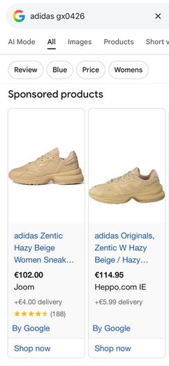 Adidas Zentic Originals, 6.5 UK