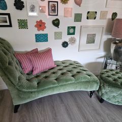 Chaise Lounge and matching footstool