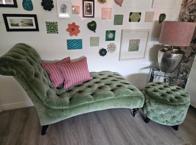 Chaise Lounge and matching footstool