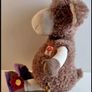 Card Factory Farm Patch Brown Lamb  Soft Plush Toy With Slippers Image 4