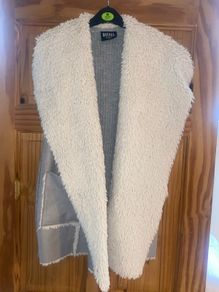 Diesel Faux Fur suede gilet