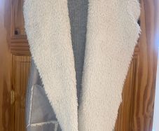 Diesel Faux Fur suede gilet