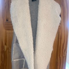Diesel Faux Fur suede gilet