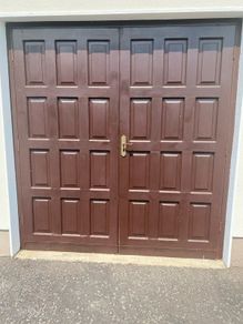Garage Doors-Solid Teak Wood