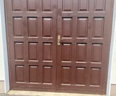 Garage Doors-Solid Teak Wood