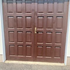 Garage Doors-Solid Teak Wood