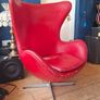 Arne Jacobsen replica Egg Chair in red Image 3