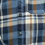 Boys Check Flannel Shirt with Jersey Hood Size 5-6 yrs Image 3