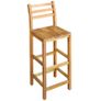 Bar Table and Chair Set 3 Pieces Solid Acacia Wood Image 4