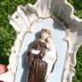 Vintage Porcelain Holy Water Font H 8,4" W 3,4" Image 6
