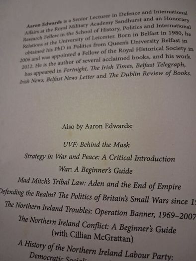 Agents of Influence / Britain's Secret Intelligence War Against The IRA / Aaron Edwards / 1st. Ed.2021