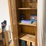Solid Oak Display Cabinet with Glass Door Image 3