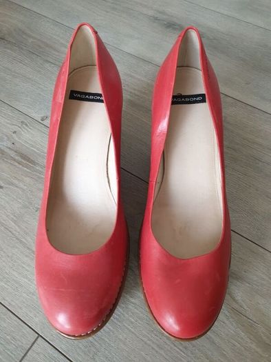 Vagabond Leather Wedges Size Uk 7 ( Eu 40)