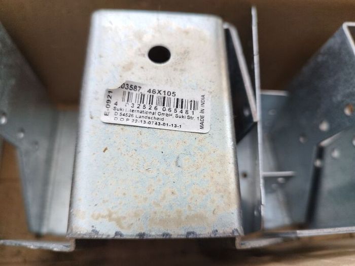powapost bolt down post shoe, wall brackets lot
