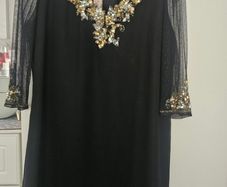 Black dressy new dress Savoir embellished
