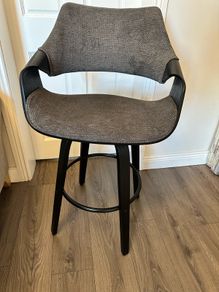 Grey Bar Stool