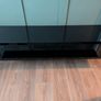 Black Glass TV Stand 150cm Wide Image 3