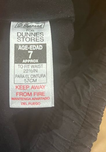 Dunnes Boy's Cargo Trousers, age 7 (22.5") charcoal