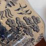 Fabulous Antique Blue and White Transferware Willow Pattern Large Lidded Tureen/Vegetable Dish For Display, Unknown Maker, Most Likely Staffordshire Made Image 6