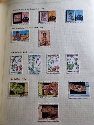 Stamp album 153 Botswana, Lesotho