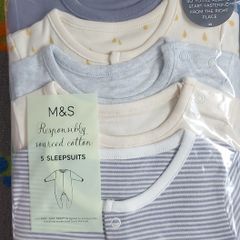 Marks & Spencer's 5 Pack Seepsuits. New