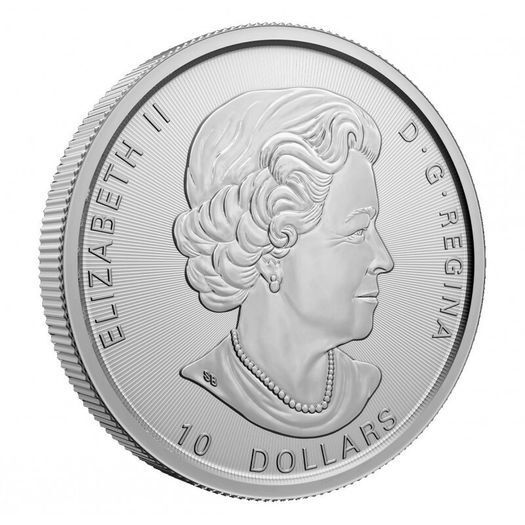 2022 Canada 10 Dollars 2 oz Silver Coin TWIN MAPLE LEAF BU (In Capsule)