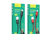 Hoco X89 Micro USB 2.4A Braided Charging Cable 1M Black