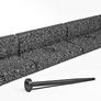 Lawn Edging - Flexible Garden Edging Border for Grass Lawns - Pathways - Raised Borders - Artificial Grass - Grey - 6 x 1m Lengths Image 3