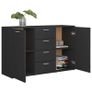 Sideboard Grey 120x35,5x75 cm Chipboard Image 4