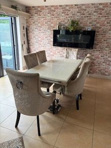 Dining table, 6 chairs