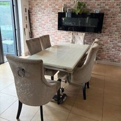 Dining table, 6 chairs