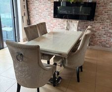 Dining table, 6 chairs