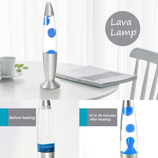Brand New Amazing Metal Base Jelly-Fish Lighting Wax Volcano Lava Lamp.
