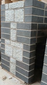 Granite and brick Piers