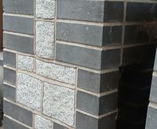 Granite and brick Piers