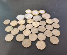2 1 50p 20p Coins Bulk Lot UK x33 Pound Coins Great Britain British