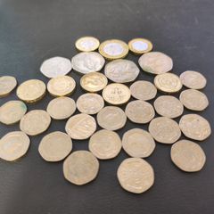 2 1 50p 20p Coins Bulk Lot UK x33 Pound Coins Great Britain British