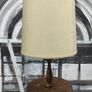 Antique Edwardian/1930s Wooden Floor Lamp with Built-In Wine Table Image 3