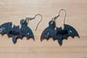 Handmade Halloween Bat Earrings