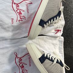 Christian Louboutin Mens  Trainers  Grey, White & Navy